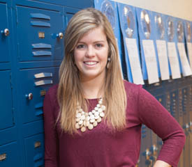 Pictured is elementary education alumna Amanda Trainor. | Photo by Chris Rolinson